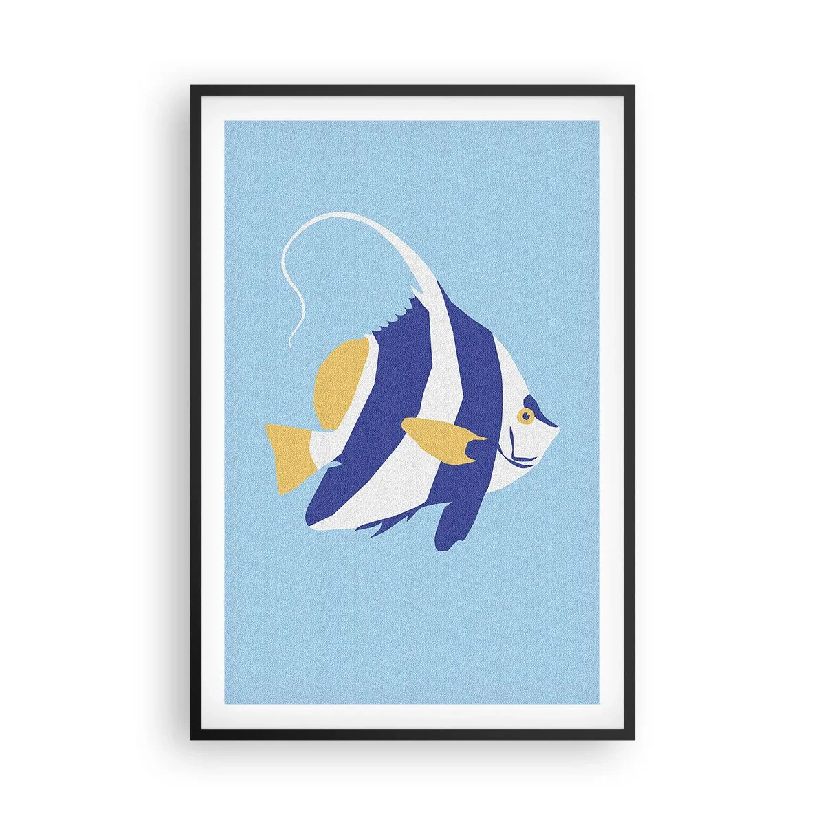 Poster in einem schwarzem Rahmen - Vermisse tropische Gewässer - 61x91 cm