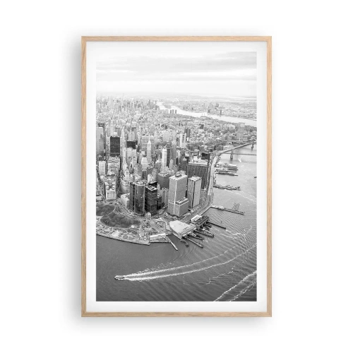 Poster in einem Rahmen aus heller Eiche - Und wie kann es man nicht lieben? - 61x91 cm