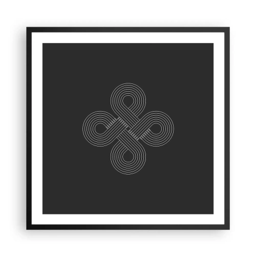 Poster in einem schwarzem Rahmen - Im keltischen Geist - 60x60 cm