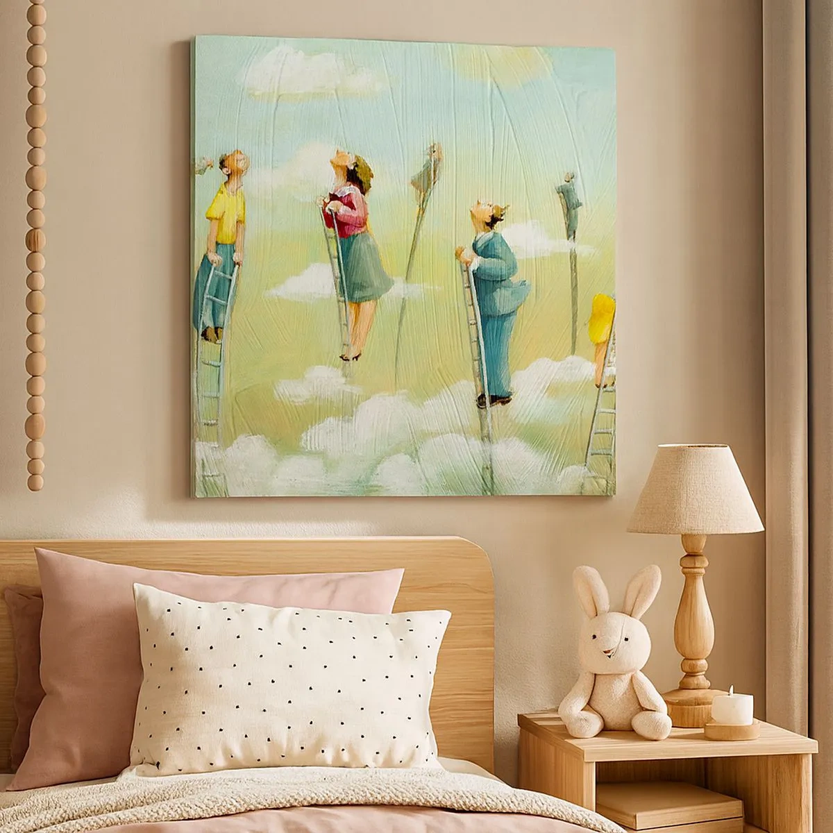 Bild auf Leinwand - Leinwandbild - Hinter deinem Traum - 30x30 cm