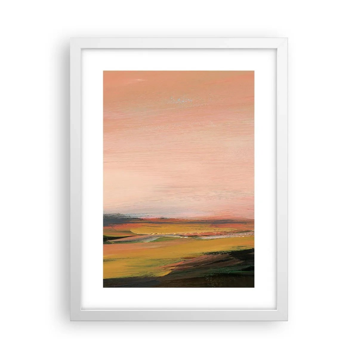 Poster in einem weißen Rahmen - In Rosatönen - 30x40 cm