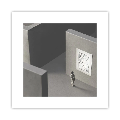 Poster - Aber wo bin ich? - 30x30 cm