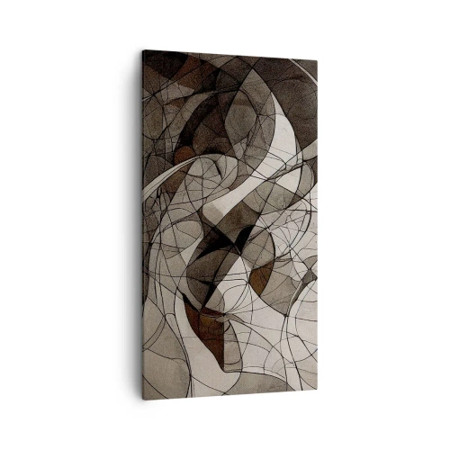 Bild auf Leinwand - Leinwandbild - Zirkulation von Erdfarben - 45x80 cm