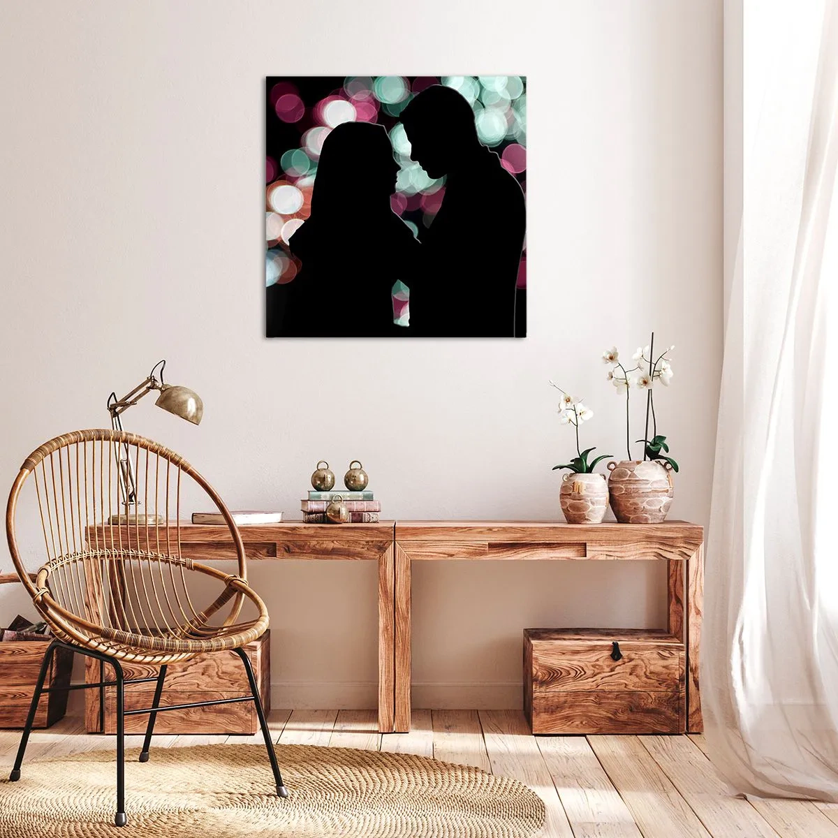 Bild auf Leinwand - Leinwandbild - Jawohl! - 50x50 cm