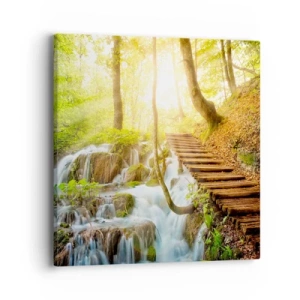 Bild auf Leinwand - Leinwandbild - Eine ersehnte Kühle - 40x40 cm