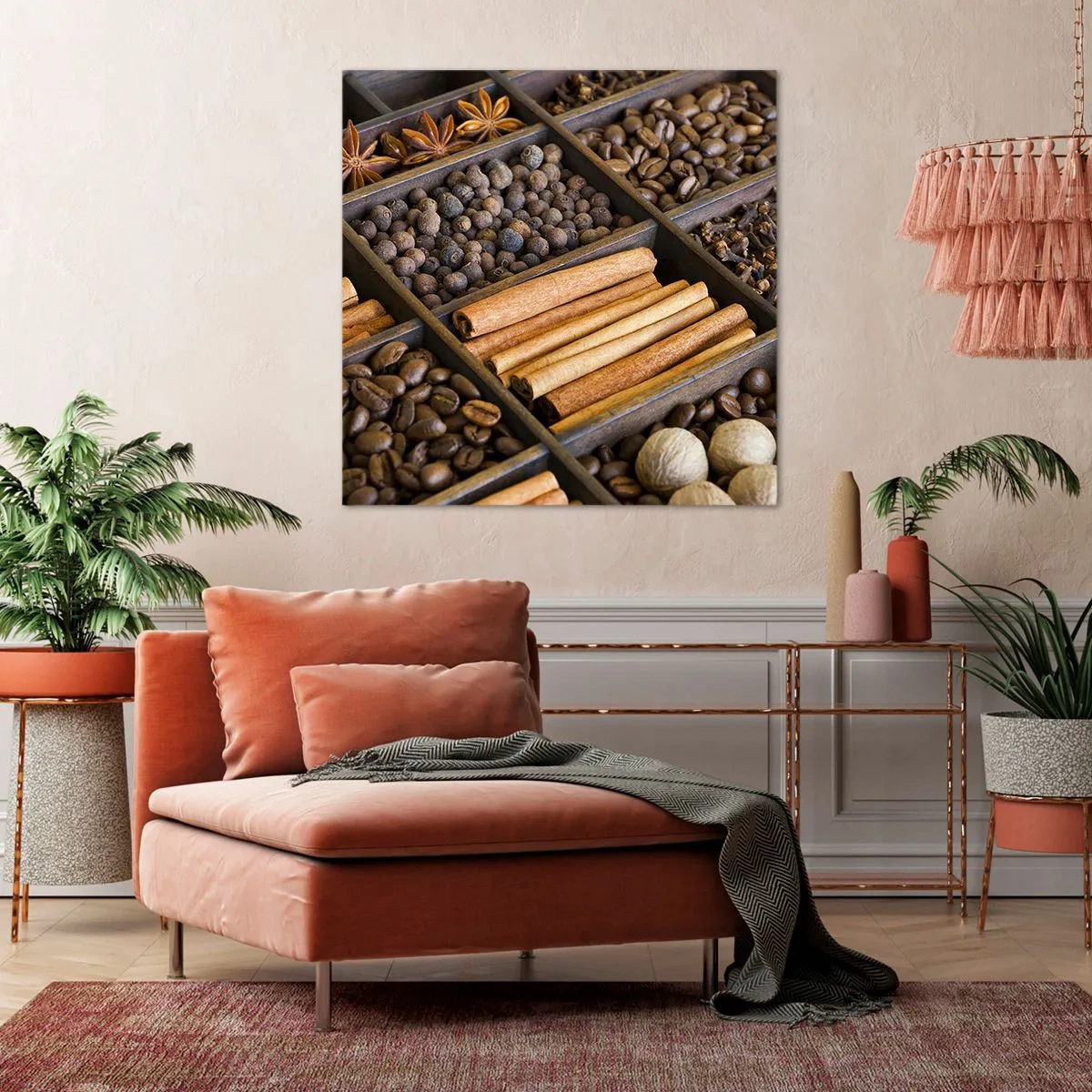 Bild auf Leinwand - Leinwandbild - Eine Fundgrube an Aromen - 40x40 cm