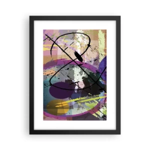 Poster in einem schwarzem Rahmen - Du kannst geradeaus oder umhergehen - 30x40 cm