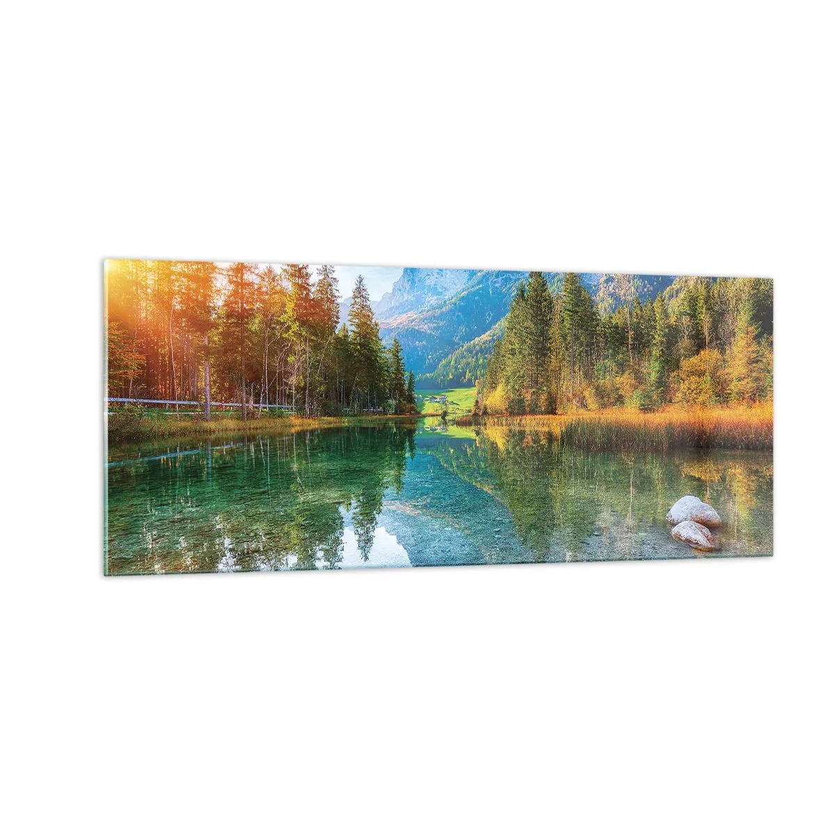 Glasbild - Bild auf glas - Die Sanftheit des Herbstes - 100x40 cm