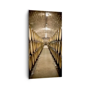 Bild auf Leinwand - Leinwandbild - In einem gemauerten Keller - 65x120 cm