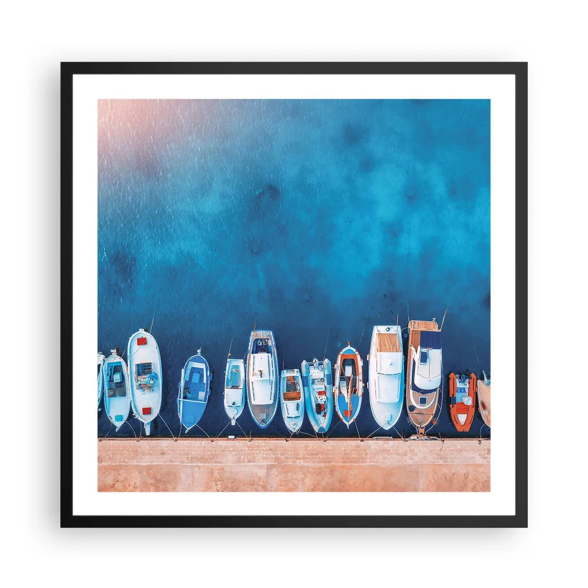 Poster in einem schwarzem Rahmen - In einer Reihe - 60x60 cm