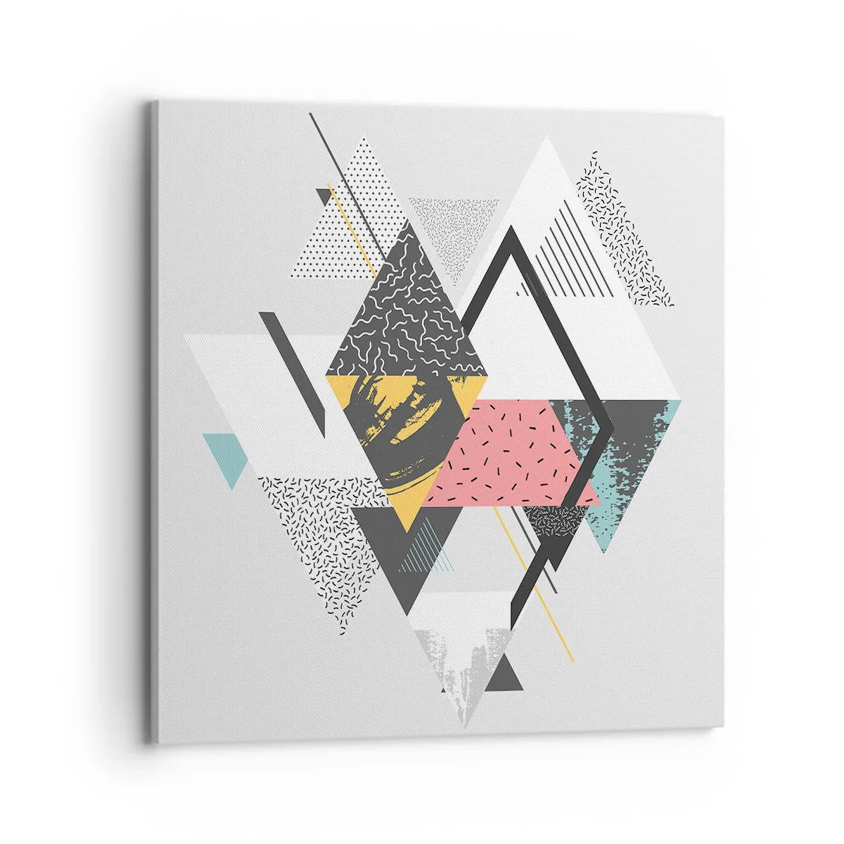 Bild auf Leinwand - Leinwandbild - Variation über Dreieck und Raute - 70x70 cm
