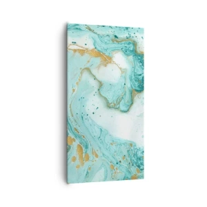 Bild auf Leinwand - Leinwandbild - Unter der großen Welle der Edo-Ära - 65x120 cm