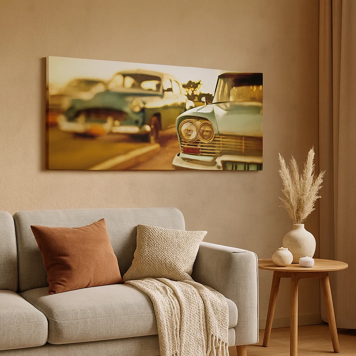 Bild auf Leinwand - Leinwandbild - Wir werden abwarten und sehen - 30x30 cm