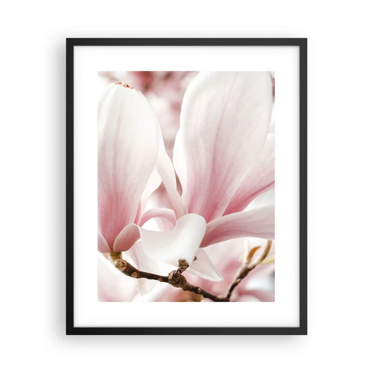 Poster in einem schwarzem Rahmen - Eine Fülle von Zärtlichkeit - 40x50 cm