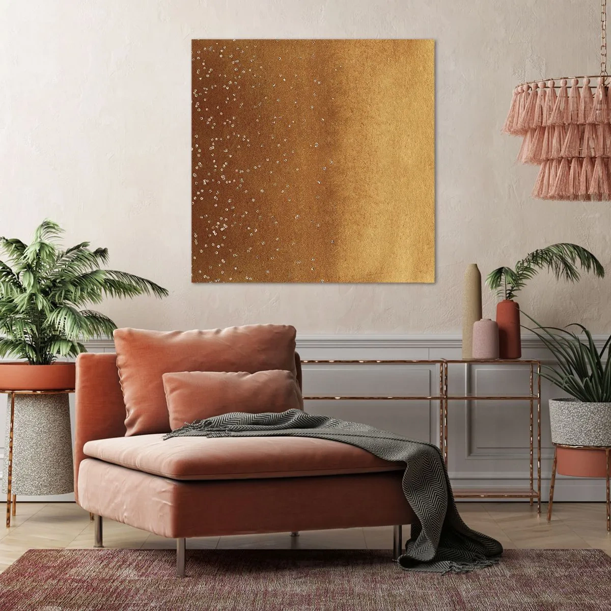 Bild auf Leinwand - Leinwandbild - Die Geburt des Lichts - 40x40 cm