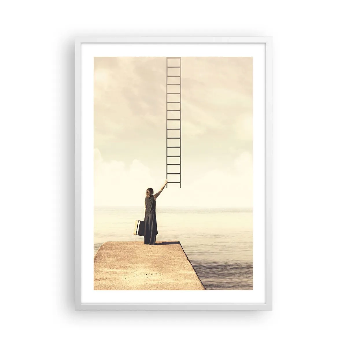 Poster in einem weißen Rahmen - Eine magische Reise - 50x70 cm