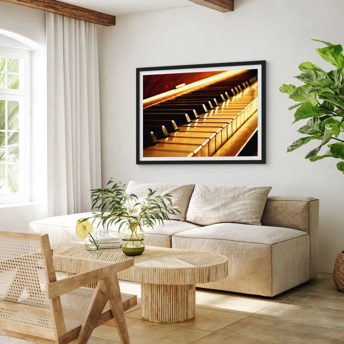 Poster in einem schwarzem Rahmen - Endlose Möglichkeiten - 50x40 cm