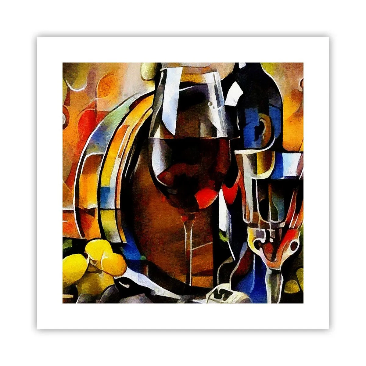 Poster - Und die Welt nimmt Farben an - 40x40 cm