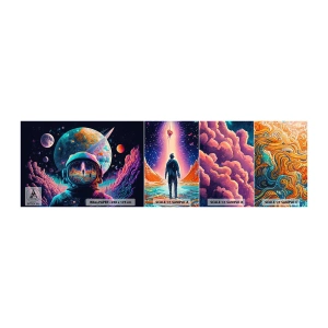 Fototapeten Muster Selbstklebend Deluxe Sticker - Philosophen haben nicht davon geträumt - Astronaut, Futuristisch, Kosmos - 100x30 cm