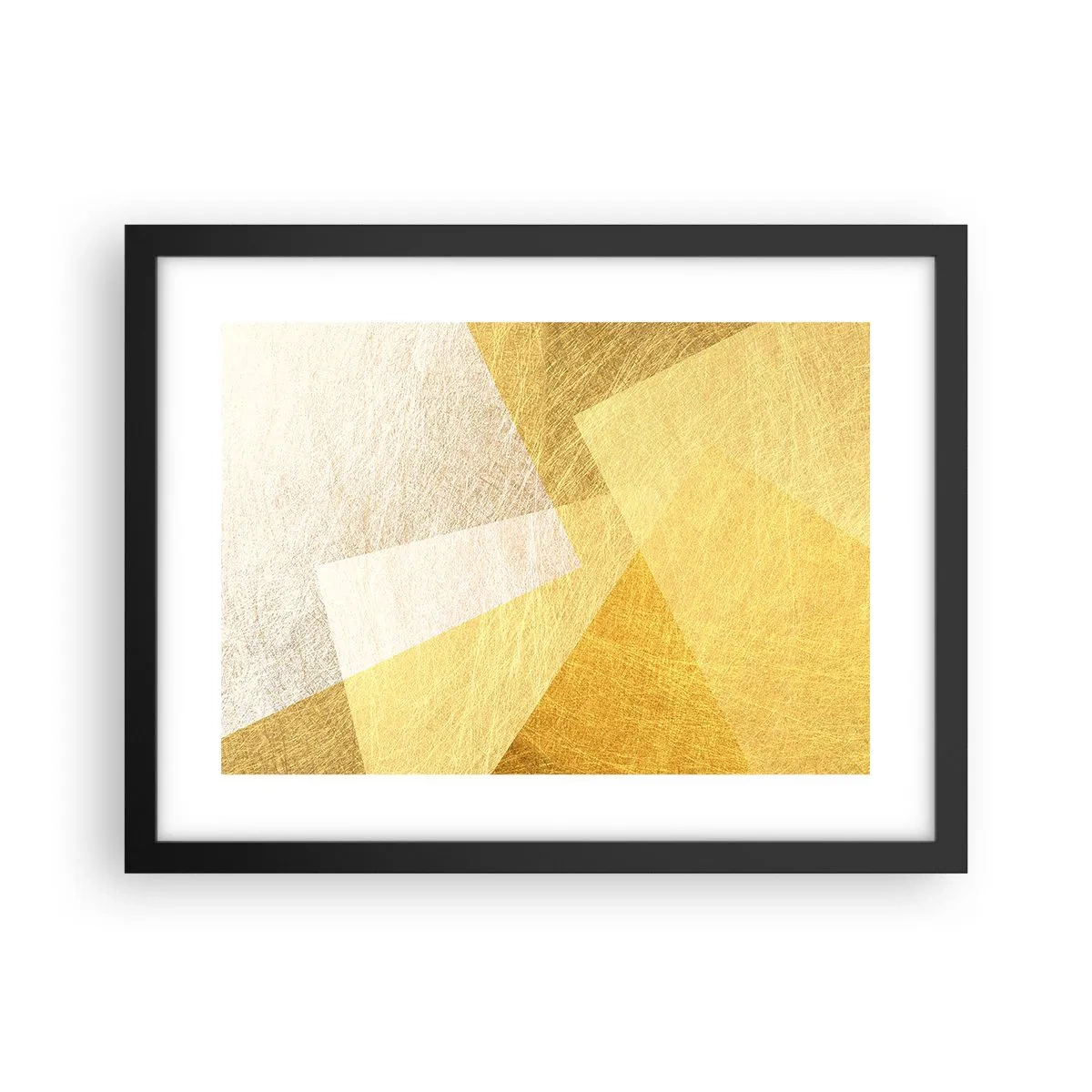 Poster in einem schwarzem Rahmen - Geometriewetter - 40x30 cm