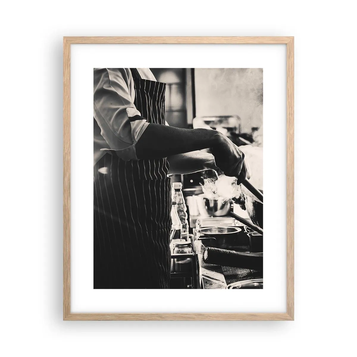 Poster in einem Rahmen aus heller Eiche - Alchemie der Aromen - 40x50 cm