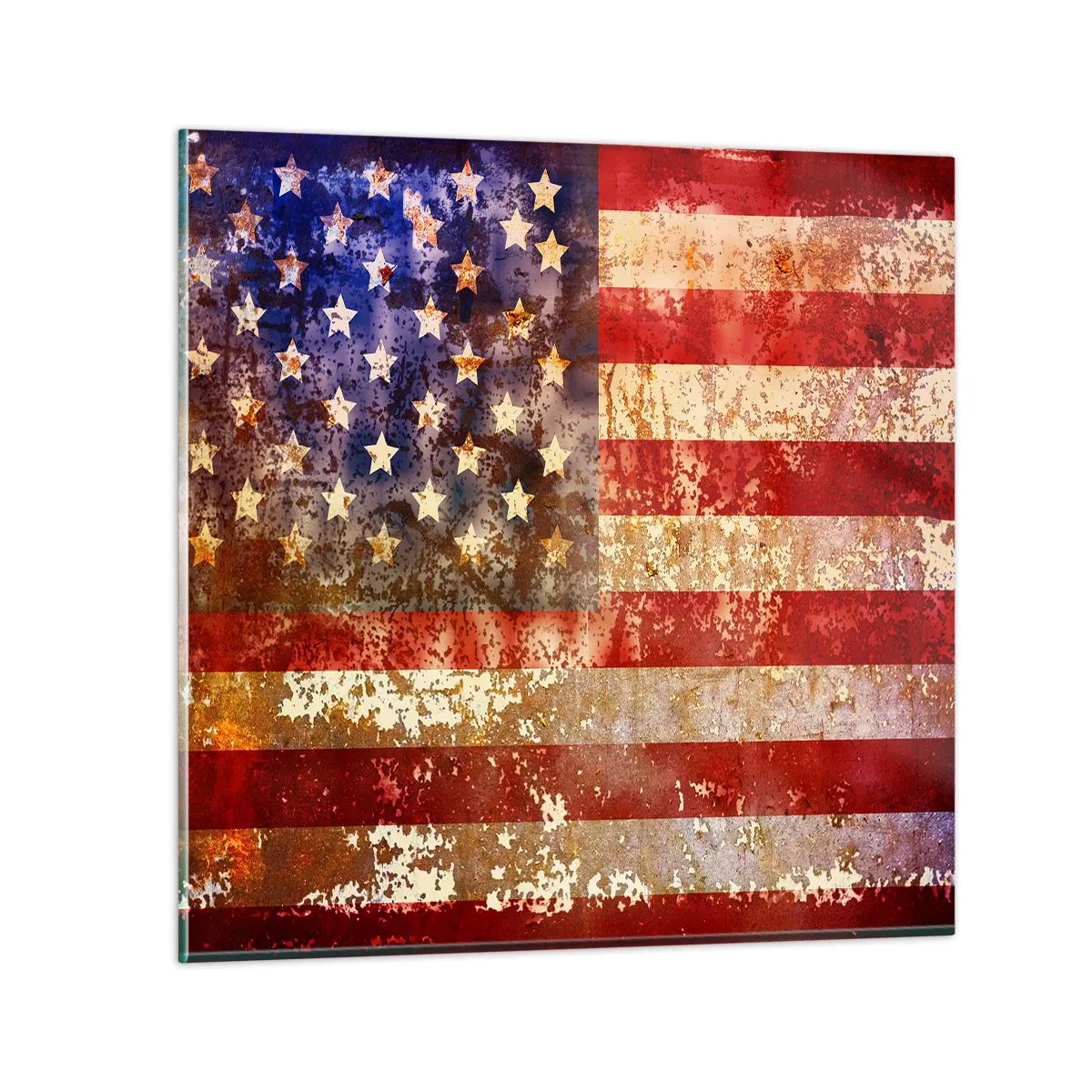 Glasbild - Bild auf glas - Ruhm verblasst nicht - 60x60 cm