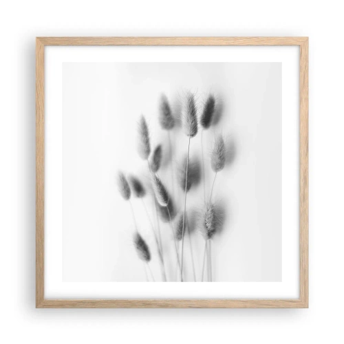 Poster in einem Rahmen aus heller Eiche - Eure flauschige Grashoheit - 50x50 cm
