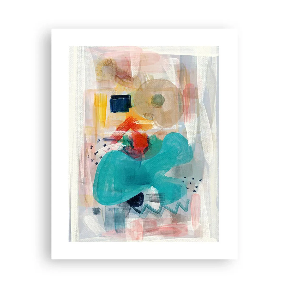 Poster - Buntes Spiel - 40x50 cm