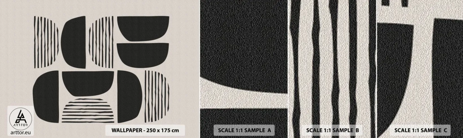 Fototapeten Muster Selbstklebend Deluxe Sticker - Halbherzige Deals - Boho, Stück, Minimalismus - 100x30 cm