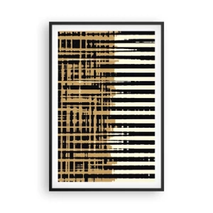 Poster in einem schwarzem Rahmen - Architektonische Abstraktion - 61x91 cm