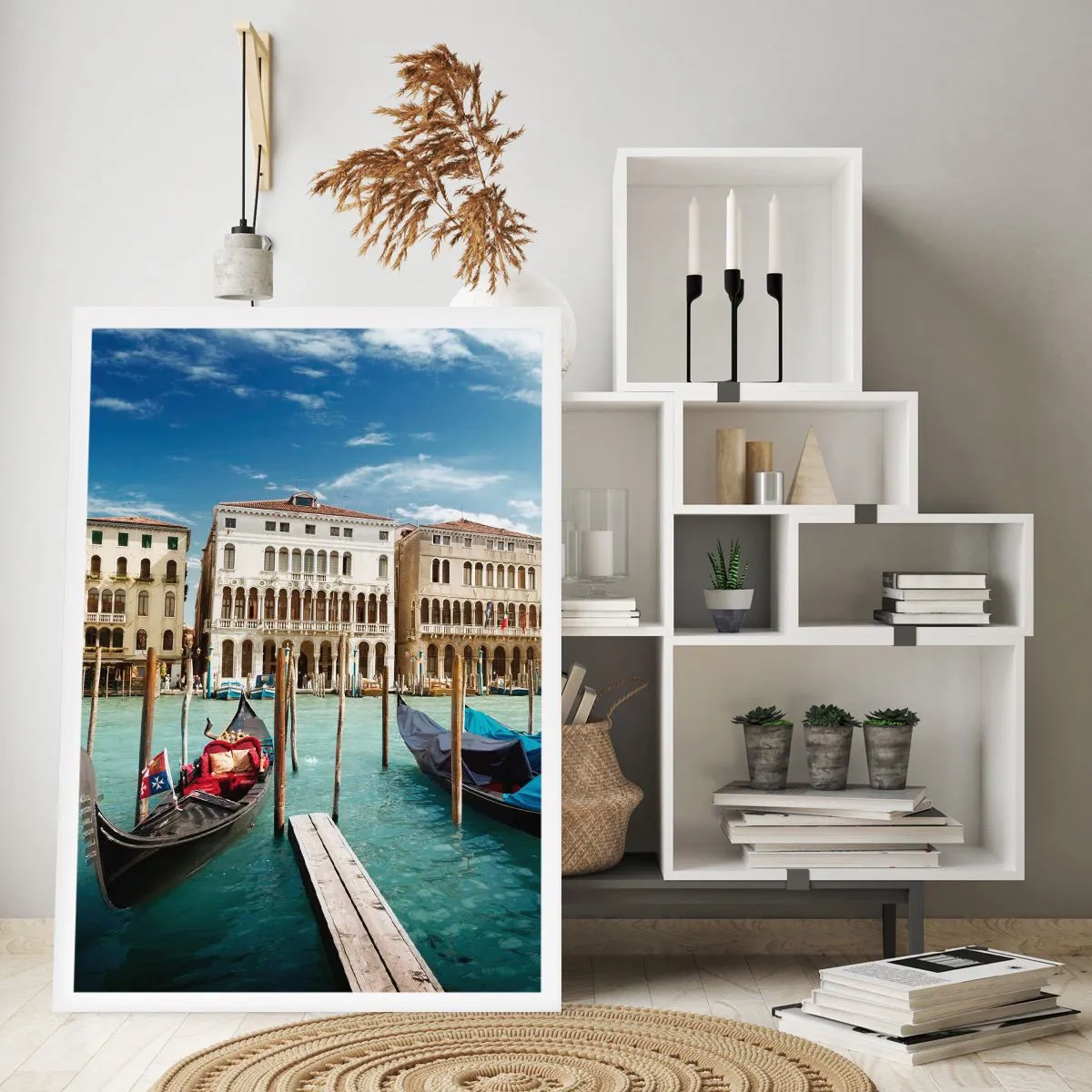 Poster - Paläste in Blau - 40x50 cm