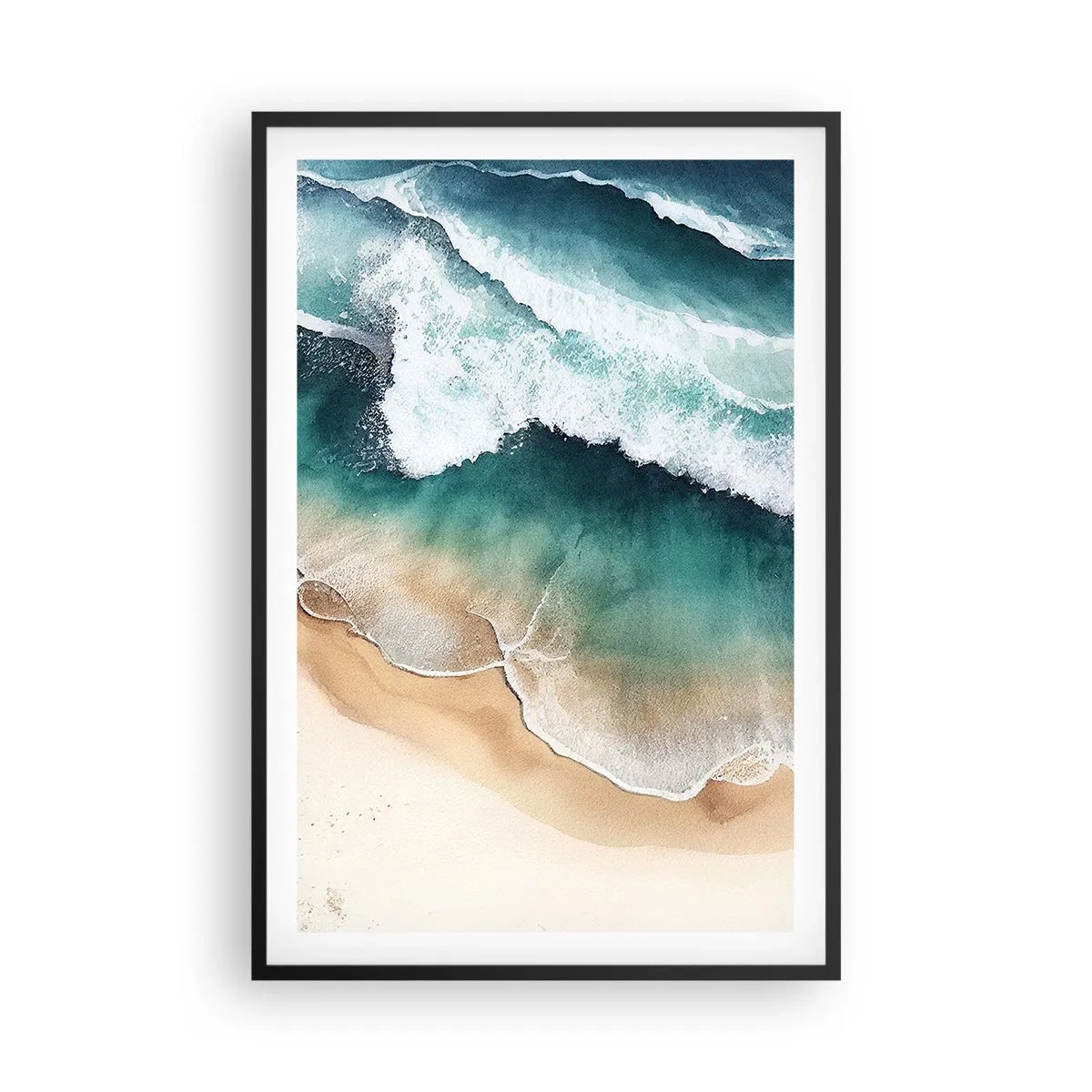 Poster in einem schwarzem Rahmen - Das ewige Treffen - 61x91 cm