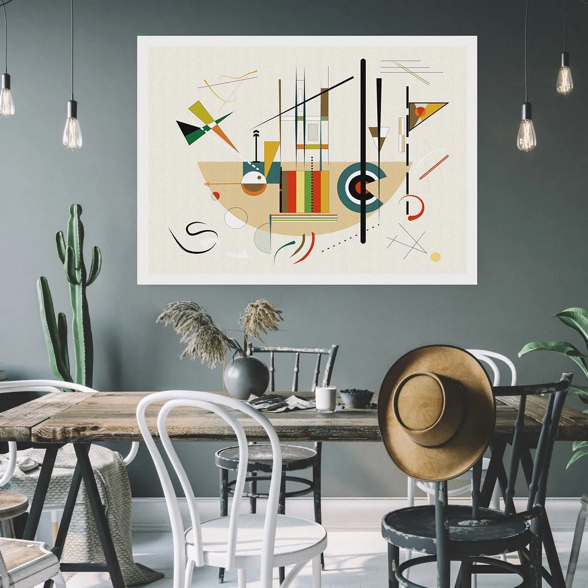 Poster - Und die Welt lacht - 91x61 cm