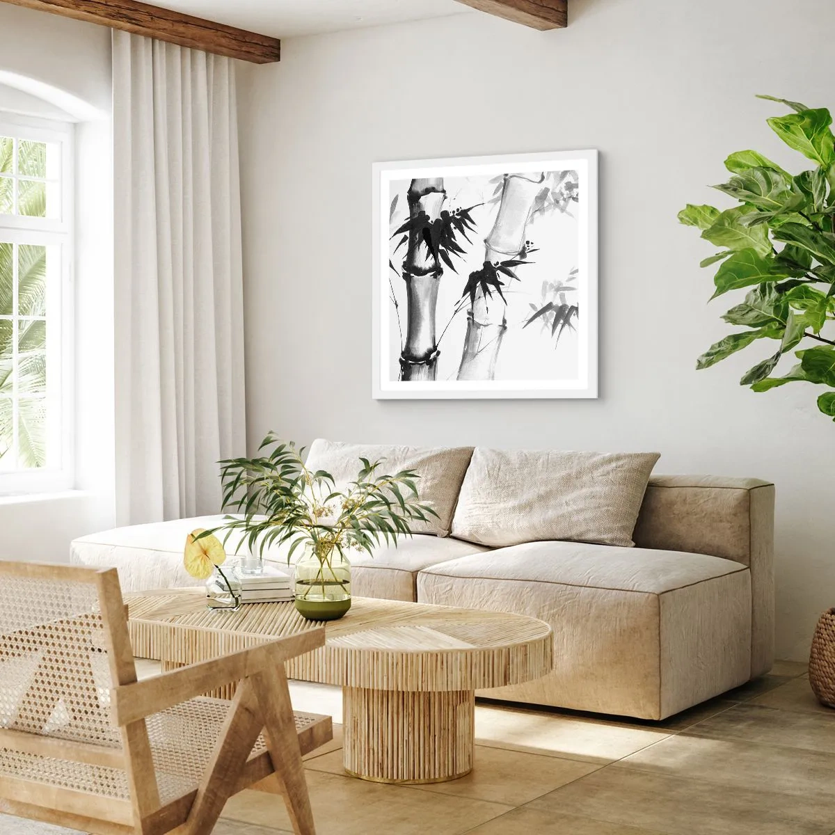 Poster in einem weißen Rahmen - Dem Orient ganz nah - 40x40 cm