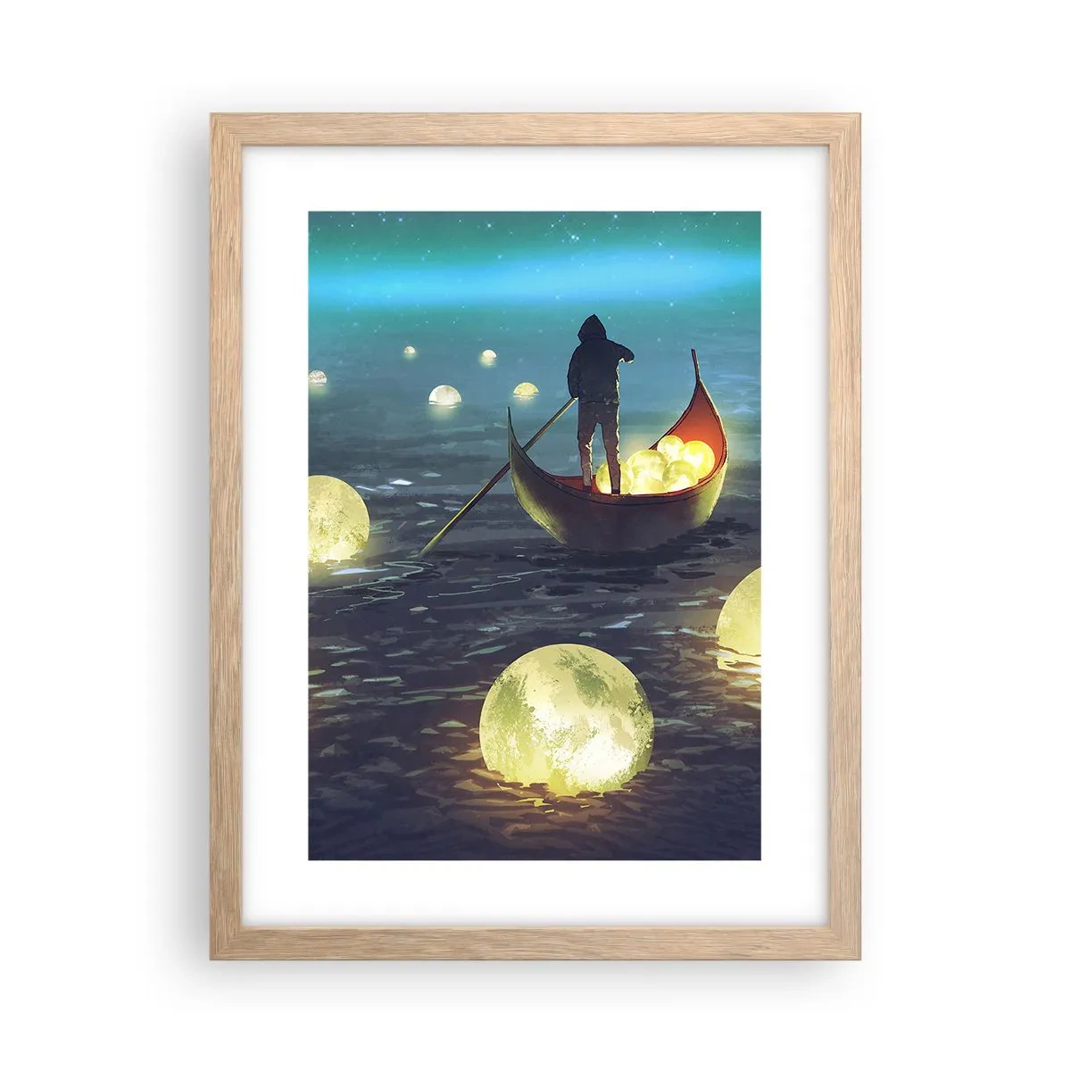 Poster in einem Rahmen aus heller Eiche - Dinge, von denen Philosophen nie geträumt haben - 30x40 cm