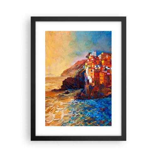 Poster in einem schwarzem Rahmen - Italienische Atmosphäre - 30x40 cm
