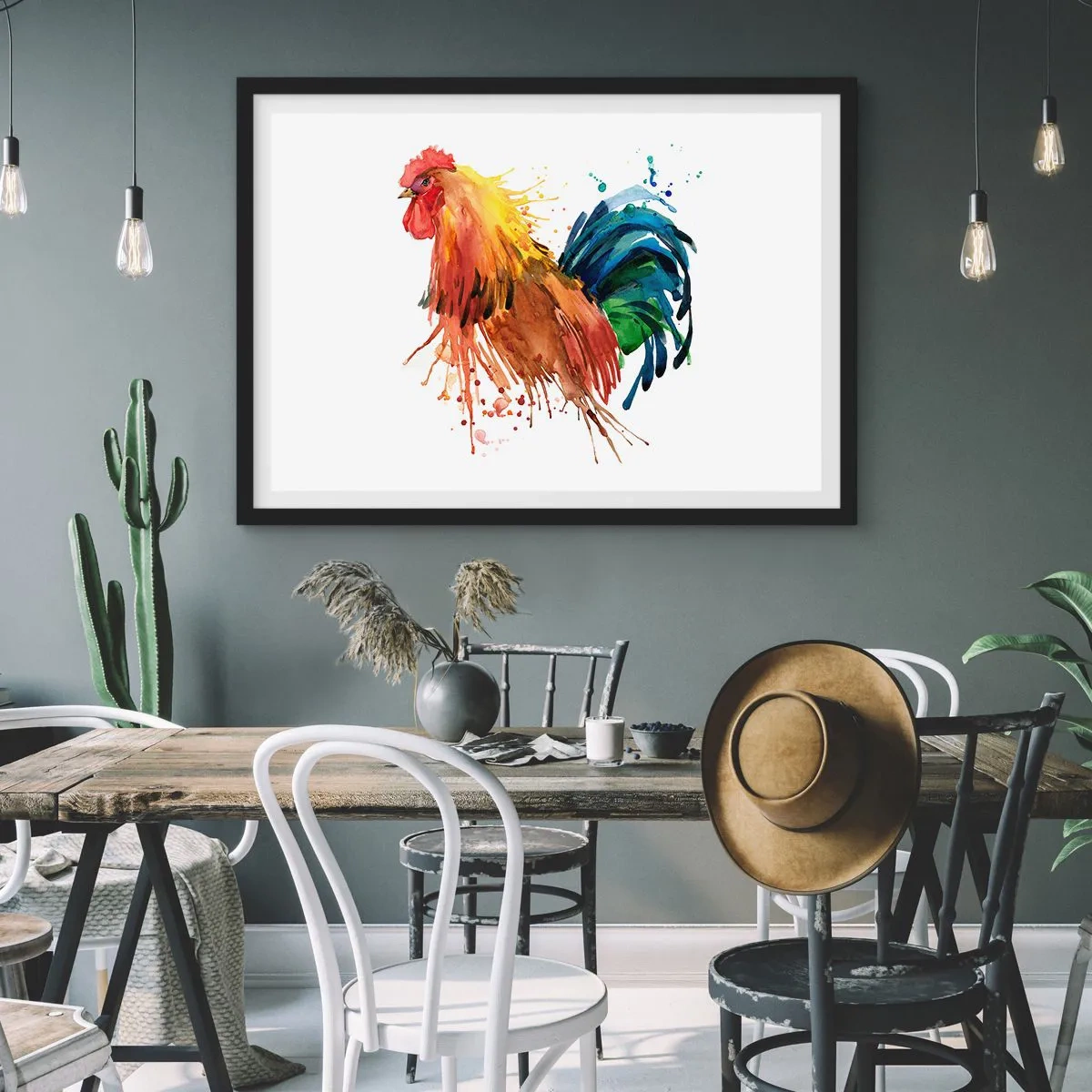 Poster in einem schwarzem Rahmen - Königliches Gewand, königlicher Stolz - 40x30 cm