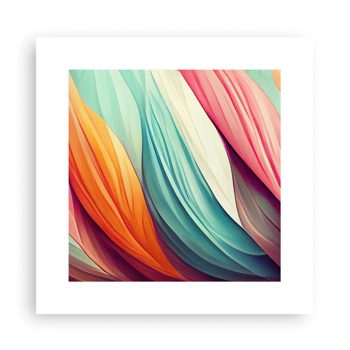 Poster - Regenbogengewebe - 30x30 cm