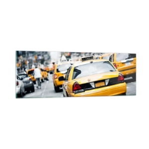 Glasbild - Bild auf glas - Nur in dieser Stadt - 90x30 cm