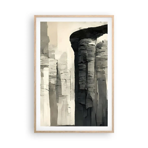 Poster in einem Rahmen aus heller Eiche - Majestät der Antike - 61x91 cm
