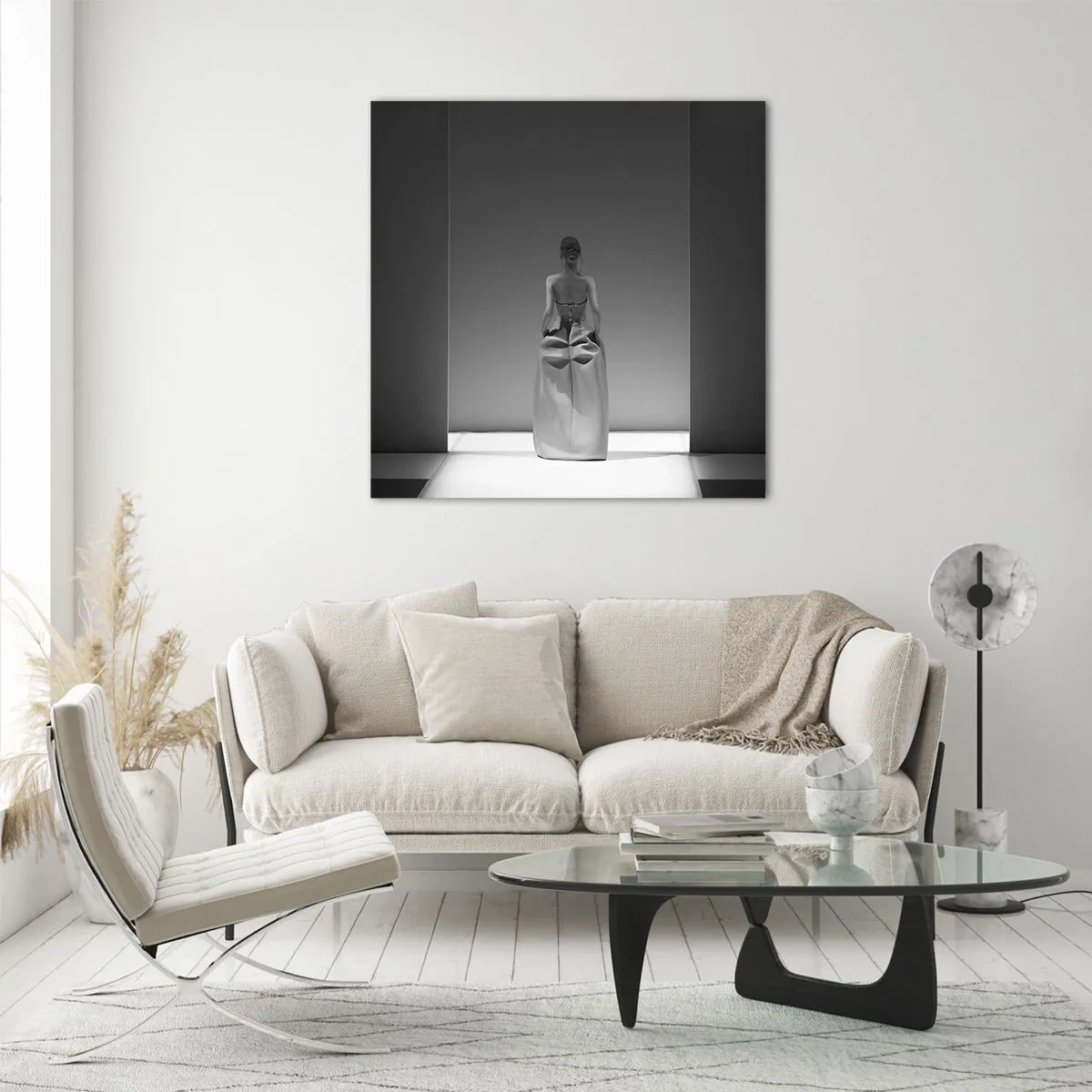 Glasbild - Bild auf glas - Raffinierte Einfachheit - 70x70 cm