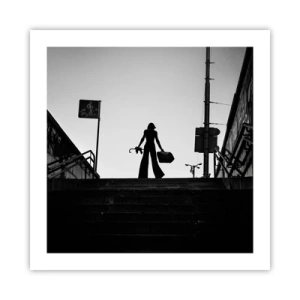 Poster - Städtisches Wandern - 50x50 cm