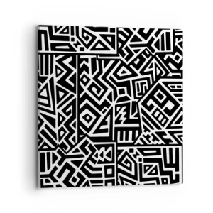 Bild auf Leinwand - Leinwandbild - Präkolumbianische Komposition - 70x70 cm