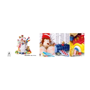 Fototapeten Muster Selbstklebend Deluxe Sticker - Schätze für Kleinkinder - Spielzeuge, Für Kinder, Kinderzimmer - 100x30 cm