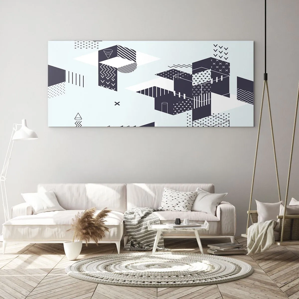 Glasbild - Bild auf glas - In der Seele eines Mathematikers - 100x40 cm