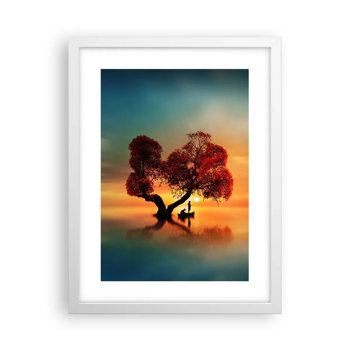 Poster in einem weißen Rahmen - Oddaysons und die Stille der Weltlosen - 30x40 cm