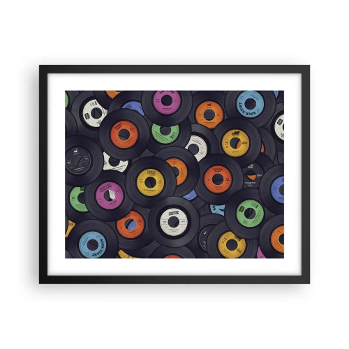 Poster in einem schwarzem Rahmen - Farben der Klassiker - 50x40 cm