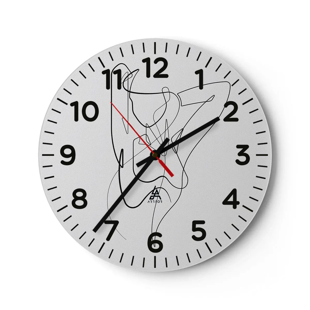 Wanduhr - Glasuhr - So, wie du wirklich bist ... - 30x30 cm