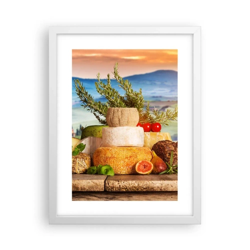 Poster in einem weißen Rahmen - Die italienische Lebensfreude - 30x40 cm