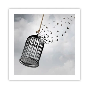 Poster - Glaube ... Hoffnung ... Freiheit! - 50x50 cm
